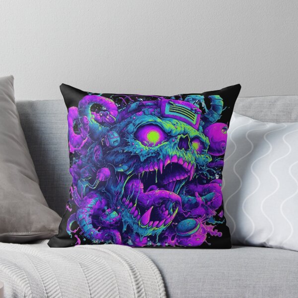 Item preview, Cyber Skull Futuristic Tech Design - Neon Cyber Gothic designed and sold by Gaviani Design Studio.