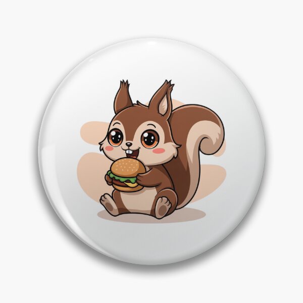 Item preview, squirrel eating burger designed and sold by Eternalski.