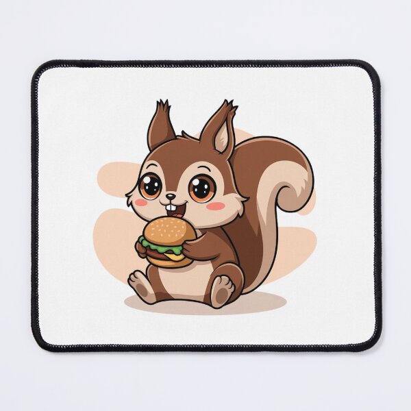 Item preview, squirrel eating burger designed and sold by Eternalski.