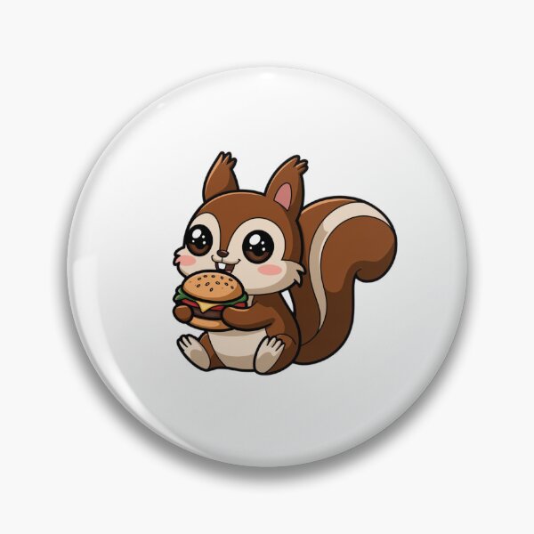 Item preview, squirrel eating burger designed and sold by Eternalski.