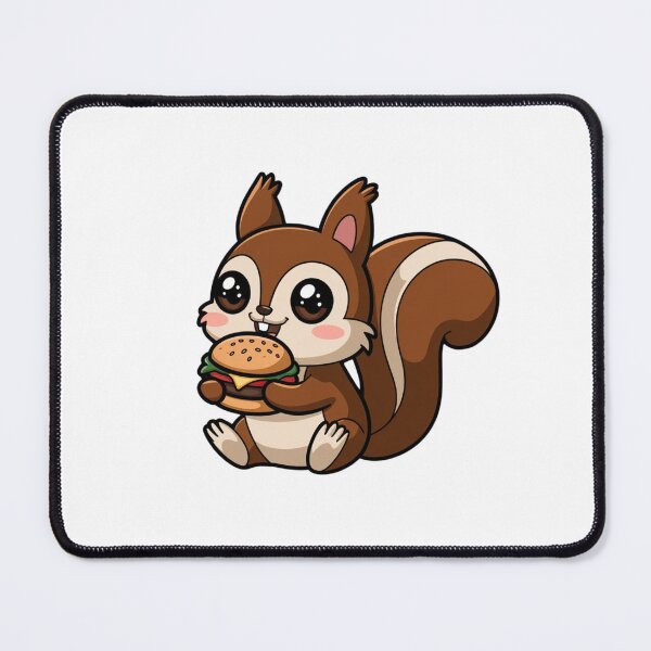 Item preview, squirrel eating burger designed and sold by Eternalski.