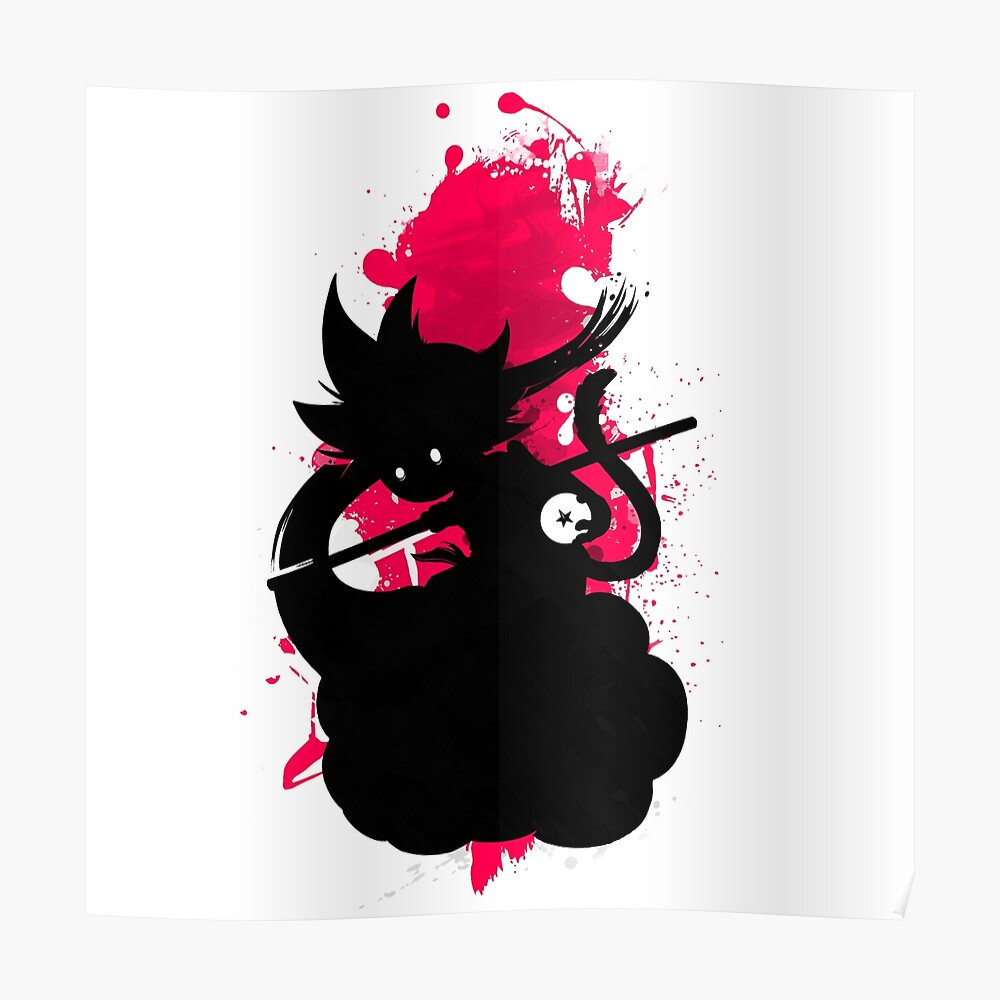 "Kleiner Goku auf Wolke" Poster von MienWayne Redbubble