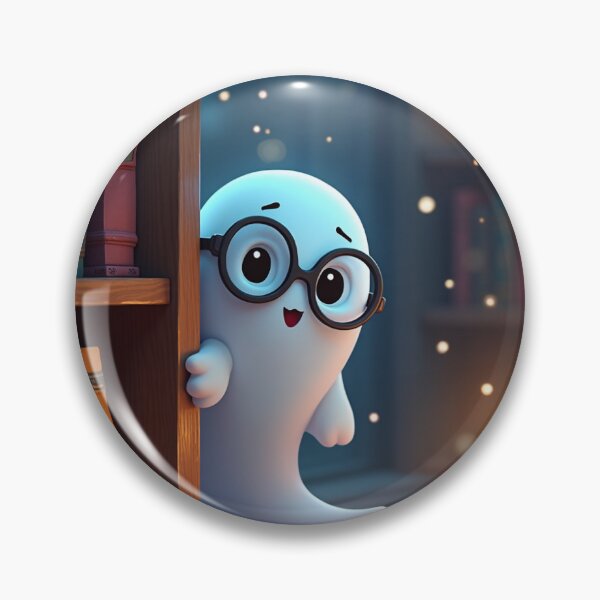 Item preview, Bookish Ghost with Glasses designed and sold by Valora and Fern.