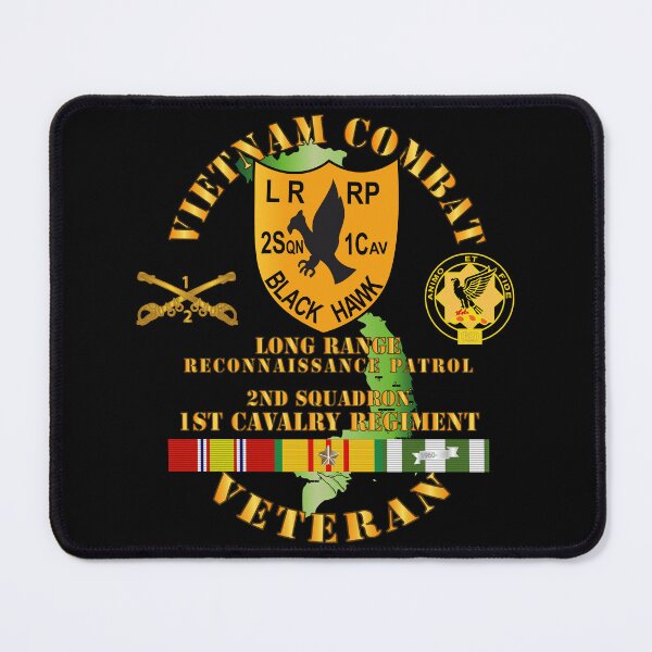 Item preview, Army - Vietnam Combat Veteran - 2nd Squadron, 1st Cav Regt  LRRP - Black Hawk w VN SVC designed and sold by Military Insignia Products.