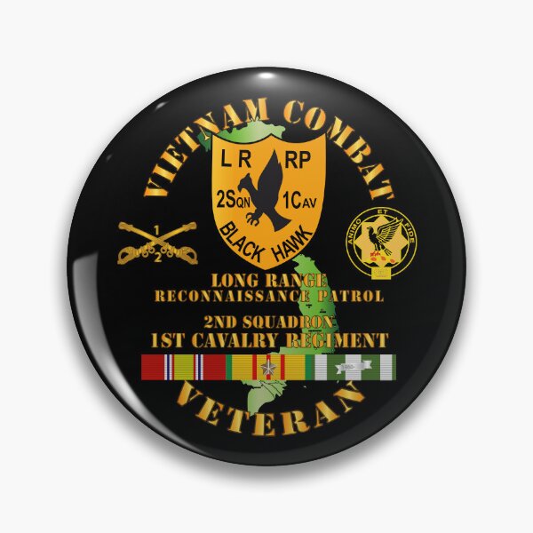 Item preview, Army - Vietnam Combat Veteran - 2nd Squadron, 1st Cav Regt  LRRP - Black Hawk w VN SVC designed and sold by Military Insignia Products.