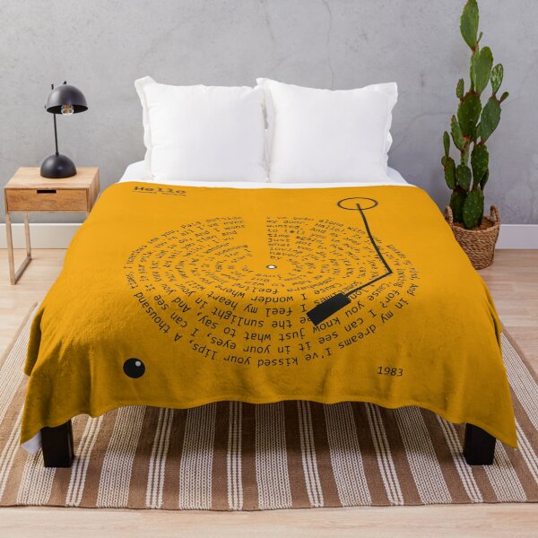 Item preview, Hello Lionel Richie - Lyrics Poster designed and sold by MancBusyBee.