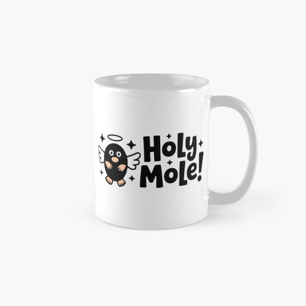 Item preview, Holy Mole! Cute Angel Mole Pun designed and sold by PMCreative.