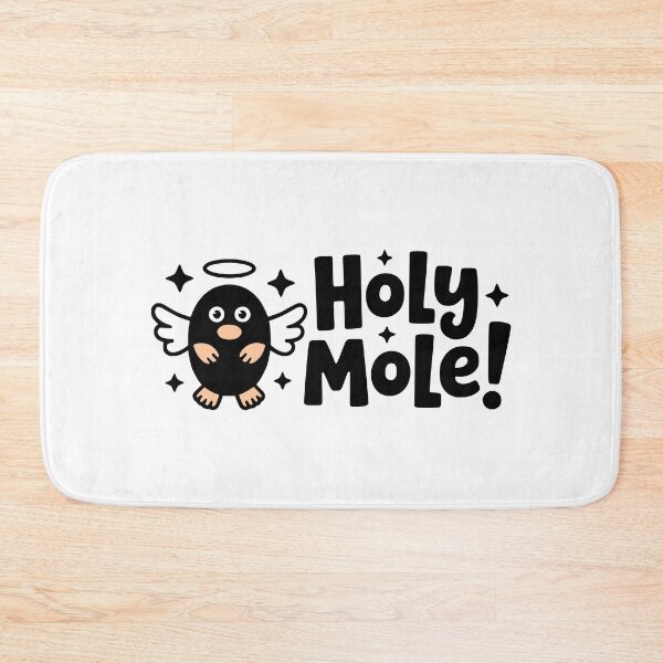 Item preview, Holy Mole! Cute Angel Mole Pun designed and sold by PMCreative.