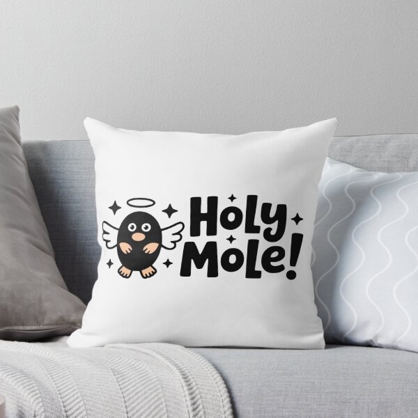 Item preview, Holy Mole! Cute Angel Mole Pun designed and sold by PMCreative.