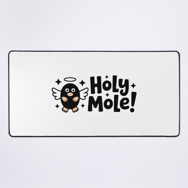 Item preview, Holy Mole! Cute Angel Mole Pun designed and sold by PMCreative.