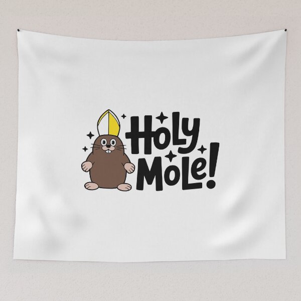 Item preview, Holy Mole! Cute Pope Mole Pun designed and sold by PMCreative.