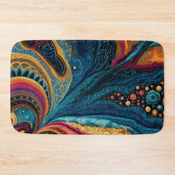 Item preview, Aboriginal Inspired Dot Art - Abstract Sea ​​Splendor designed and sold by GrinGalore.