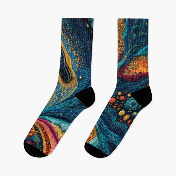 Item preview, Aboriginal Inspired Dot Art - Abstract Sea ​​Splendor designed and sold by GrinGalore.