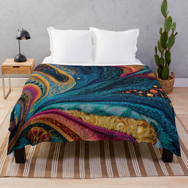 Item preview, Aboriginal Inspired Dot Art - Abstract Sea Splendor designed and sold by GrinGalore.