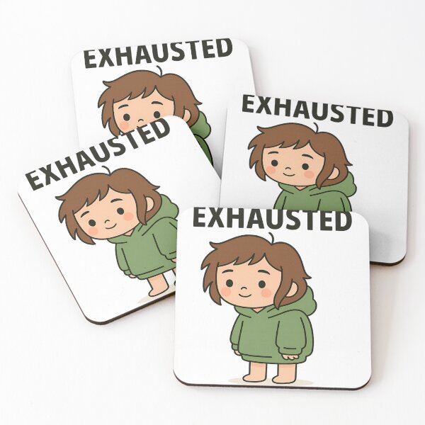 Item preview, Emotionally Exhausted But Still Cute – Hoodie Girl Design designed and sold by habiib-joe.
