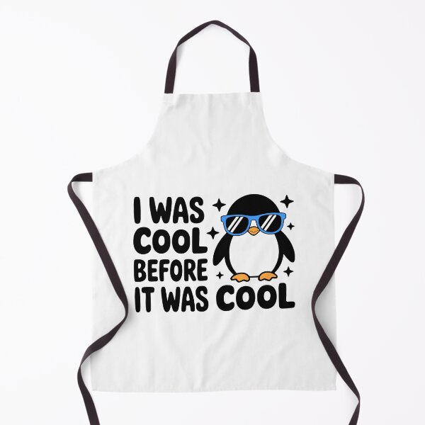 Item preview, I Was Cool Before It Was Cool! Cute Penguin Pun designed and sold by PMCreative.