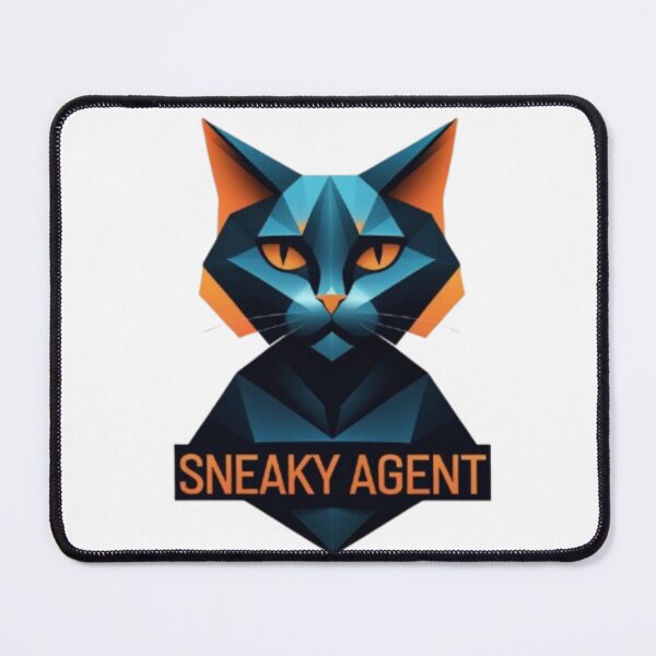 Item preview, Sneaky Cat in Blue designed and sold by kharatsuchita.