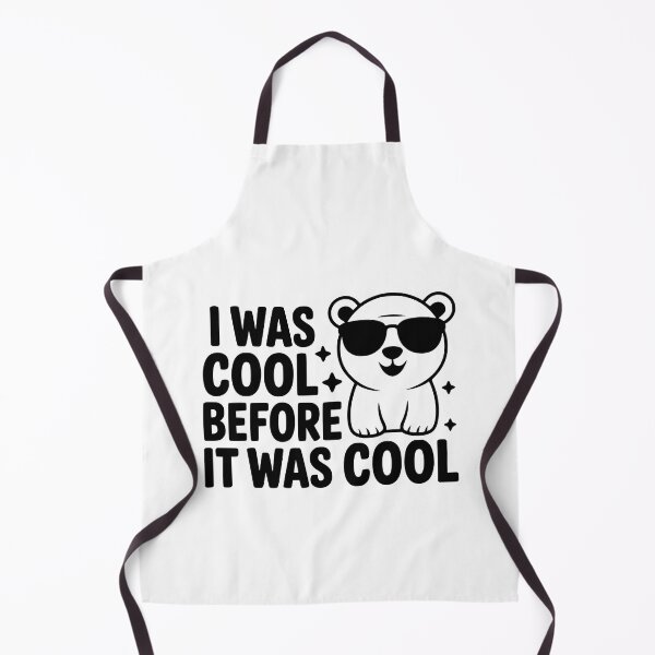 Item preview, I Was Cool Before It Was Cool! Cute Polar Bear Pun designed and sold by PMCreative.