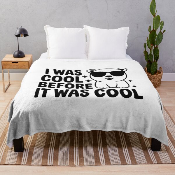 Item preview, I Was Cool Before It Was Cool! Cute Polar Bear Pun designed and sold by PMCreative.