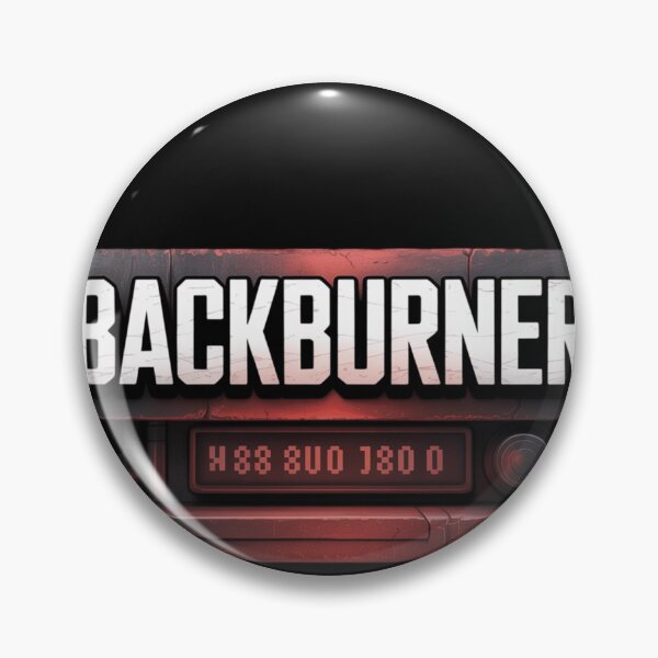 Item preview, Backburner – Delayed Hustle Corporate Jargon Design | Startup Irony, Brutalist Typography, Office Humor designed and sold by Print-Muse.
