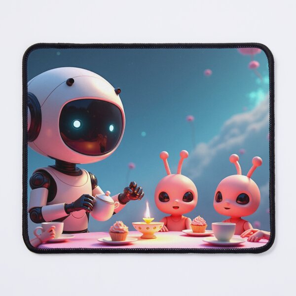 Item preview, Robot Tea Party With Aliens designed and sold by Valora and Fern.