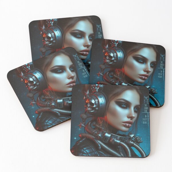 Item preview, Cyberpunk Lady Skull Headphones designed and sold by Voodoo Store Paranormal Collections.