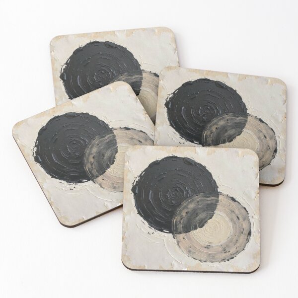 Item preview, two calmin oilpainted circles designed and sold by keecreates.