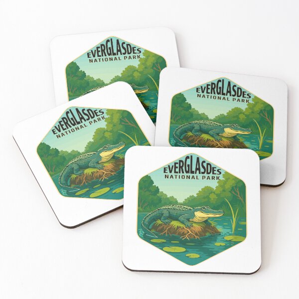 Item preview, Everglades National Park Retro Swamp Wildlife Sticker designed and sold by Ismeal Von.