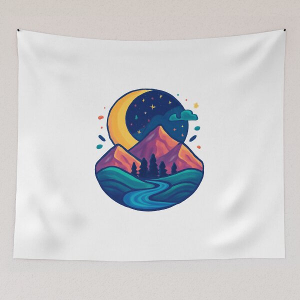 Item preview, Moonlit Mountain Path designed and sold by FBA.