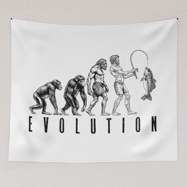 Item preview, Funny Fishing Evolution Fisherman Dad Father's Day Fish designed and sold by GrandeDuc.