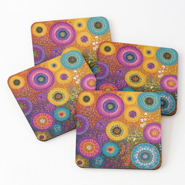 Item preview, Aboriginal Inspired Dot Art - Summer Time designed and sold by GrinGalore.