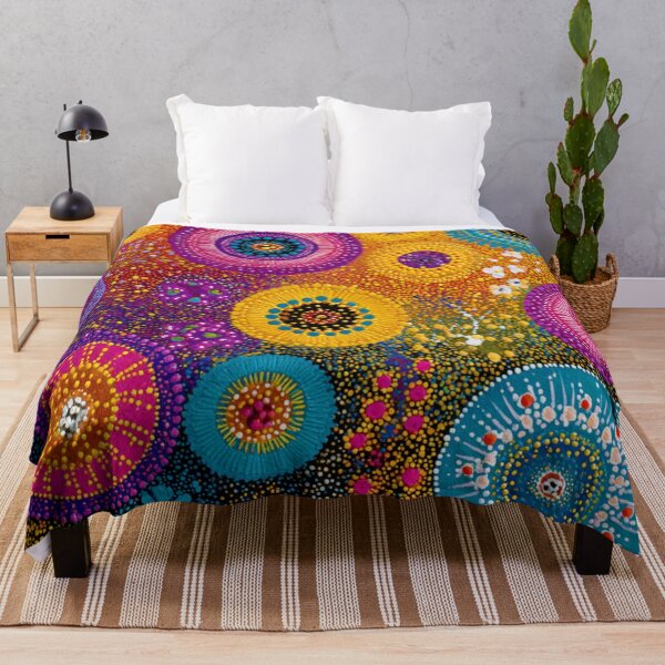Item preview, Aboriginal Inspired Dot Art - Summer Time designed and sold by GrinGalore.