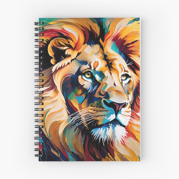 Item preview, Abstract Lion with Fiery Mane Colors designed and sold by ColorMotionArt.