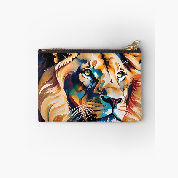 Item preview, Abstract Lion with Fiery Mane Colors designed and sold by ColorMotionArt.