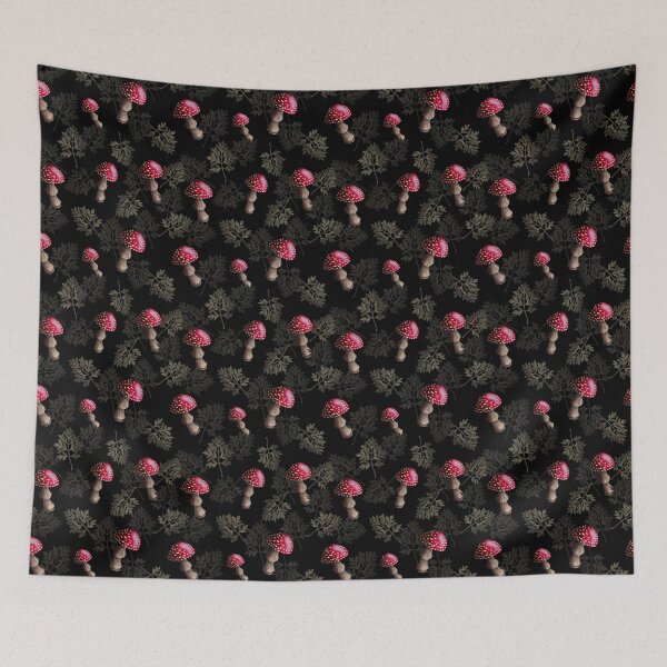 Item preview, Amanita mushrooms pattern designed and sold by Studio Vickn.