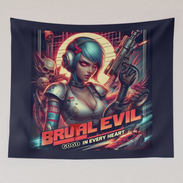 Item preview, Cyberpunk Lady Armored Warrior designed and sold by Voodoo Store Paranormal Collections.