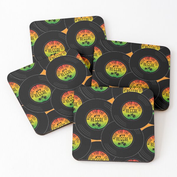Item preview, Reggae Music Vinyl LPs Pattern designed and sold by HotHibiscus.