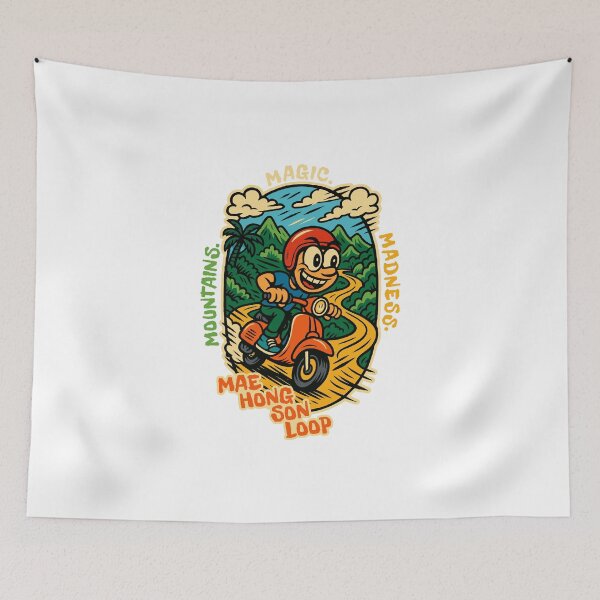 Item preview, Scootin’ Mae Hong Son Loop – Bohemian Adventure Thailand designed and sold by Boogosh.