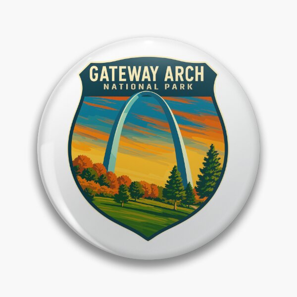 Item preview, Gateway Arch National Park Retro Sticker designed and sold by Ismeal Von.