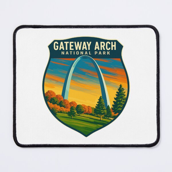 Item preview, Gateway Arch National Park Retro Sticker designed and sold by Ismeal Von.