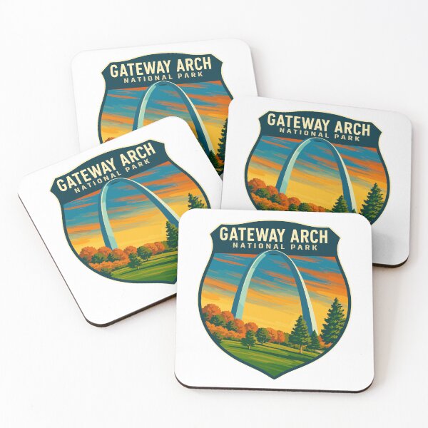 Item preview, Gateway Arch National Park Retro Sticker designed and sold by Ismeal Von.