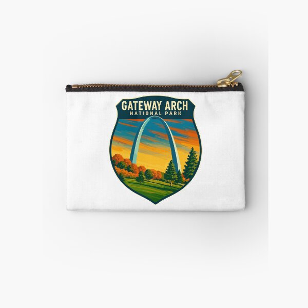 Item preview, Gateway Arch National Park Retro Sticker designed and sold by Ismeal Von.