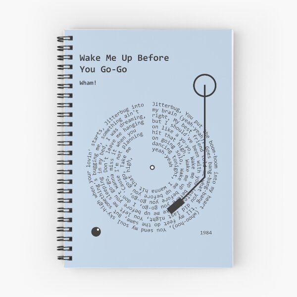 Item preview, Wake Me Up Before You Go Go, Wham! - Lyrics Poster designed and sold by MancBusyBee.
