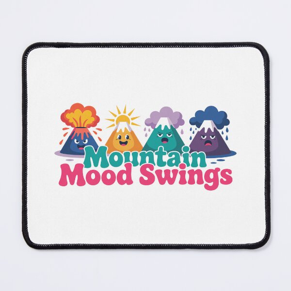 Item preview, Mountain Mood Swings – Funny Volcano Cartoon Art designed and sold by MonkiFlipp.