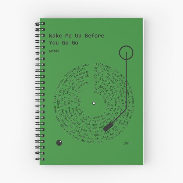 Item preview, Wake Me Up Before You Go Go, Wham! - Lyrics Poster designed and sold by MancBusyBee.