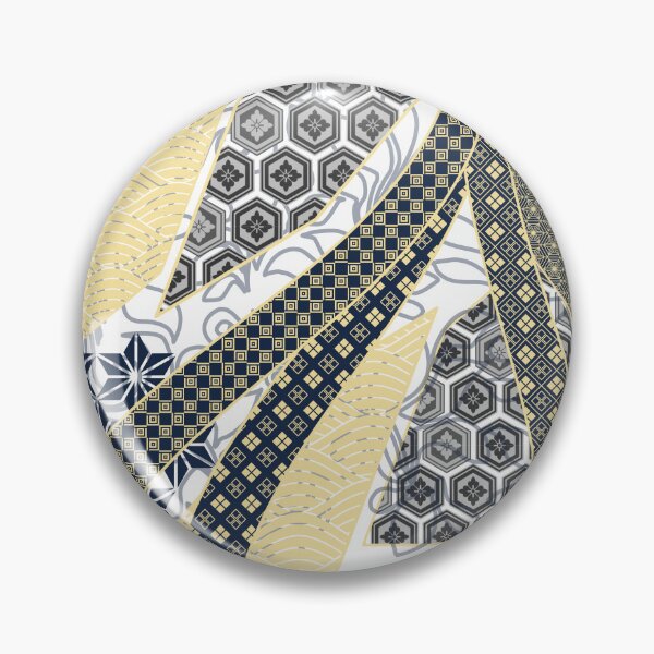 Item preview, Ribbon Mix Pattern Golden Denim designed and sold by urrin DESIGN.