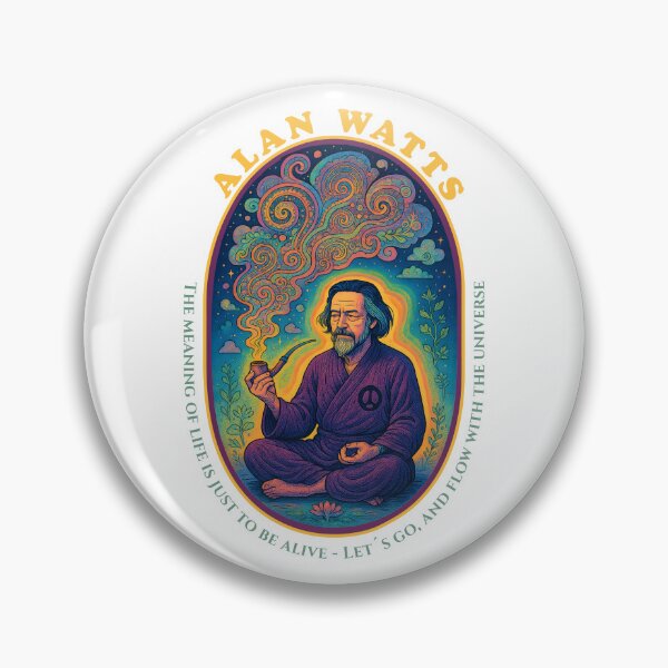 Item preview, Alan Watts – The Psychedelic Philosopher in Stillness designed and sold by Boogosh.