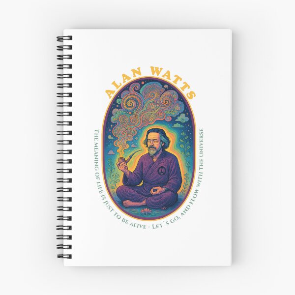 Item preview, Alan Watts – The Psychedelic Philosopher in Stillness designed and sold by Boogosh.
