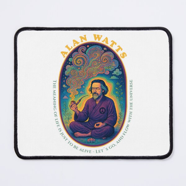 Item preview, Alan Watts – The Psychedelic Philosopher in Stillness designed and sold by Boogosh.