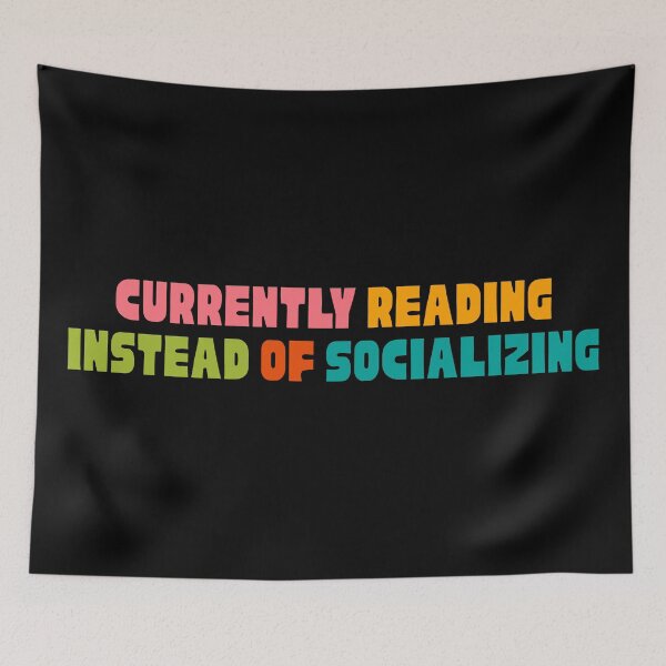 Item preview, Currently reading instead of socializing designed and sold by Neadoodles.